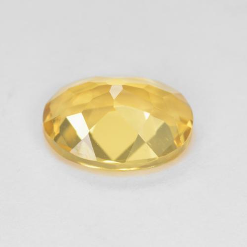 Berilo dorado amarillo natural de 1,72 ct, corte óvalo, VVS-VS