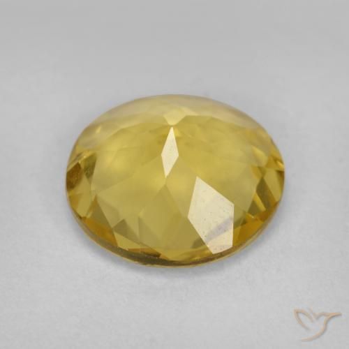 Berilo dorado Amarillo miel natural de 2.84 ct, Redondo, VVS