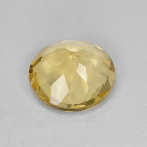 Berilo Dorado Amarillo dijón natural de 3.00 ct, Corte Redondo, VS