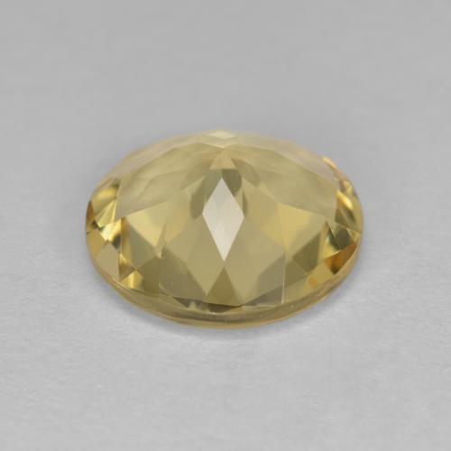 Berilo dorado amarillo natural de 2,67 ct, corte redondo, VVS-VS