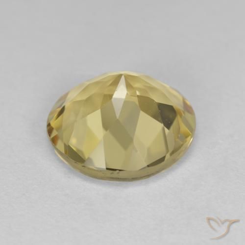 Berilo dorado Amarillo claro natural de 2.85 ct, Redondo, VVS
