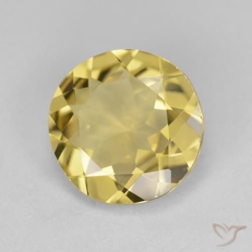 Berilo dorado Dorado claro natural de 2.78 ct, Redondo, VS
