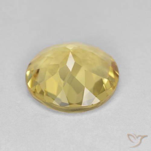 Berilo dorado Dorado claro natural de 2.78 ct, Redondo, VS