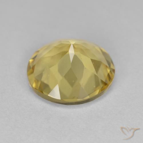 Berilo dorado Dorado claro natural de 2.85 ct, Redondo, VVS-VS