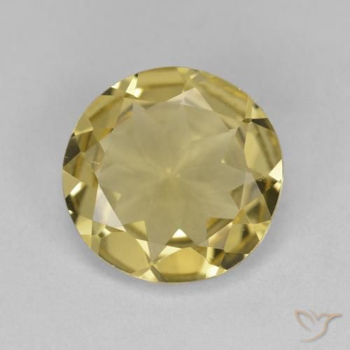 2.60ct Natural Amarillo claro Berilo dorado, Redondo, VS
