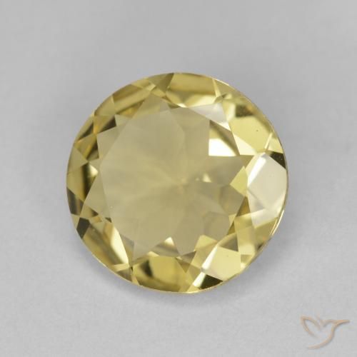 Berilo dorado Amarillo claro natural de 2.60 ct, Redondo, VS