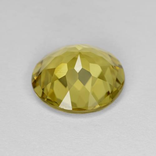 Berilo Dorado Amarillo púrpura natural de 2.78 ct, Corte Redondo, VVS-VS