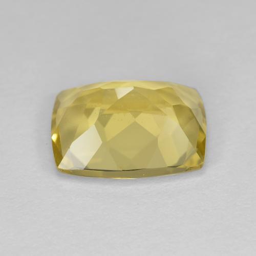 Berilo Dorado Amarillo medio natural de 2.84 ct, Corte Cojín, VS