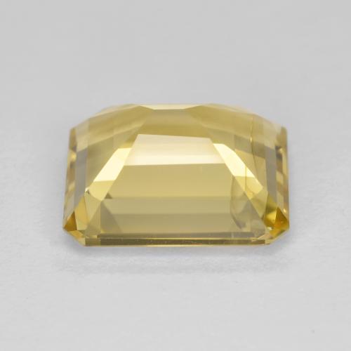 Berilo dorado amarillo natural de 5,42 ct, corte esmeralda, SI