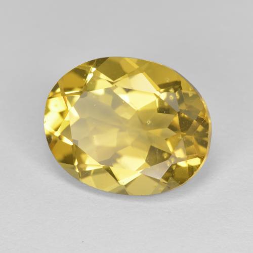 Berilo Dorado Amarillo púrpura natural de 4.35 ct, Corte Óvalo, VS