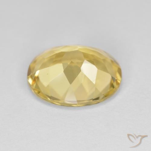 Berilo dorado amarillo natural de 3,47 ct, corte óvalo, VVS-VS