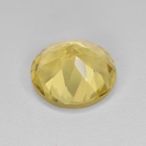 Berilo dorado amarillo natural de 3,55 ct, corte redondo, VS
