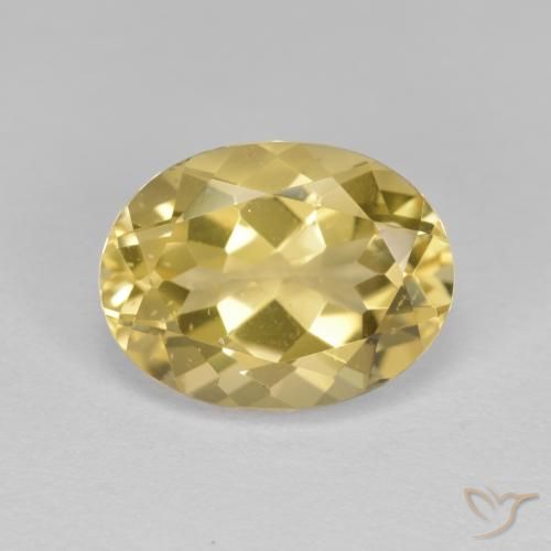 3.46ct Natural Dorado claro Berilo dorado, Ovalada, VVS-VS