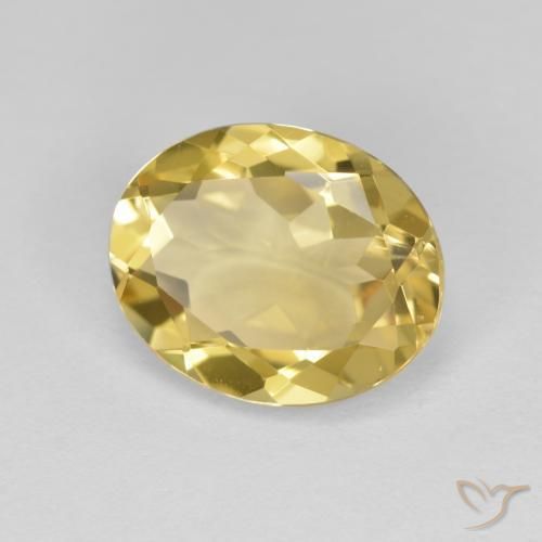 Berilo dorado Amarillo claro natural de 2.90 ct, Ovalada, VVS-VS
