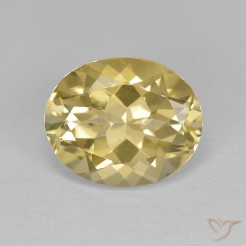 3.54ct Natural Amarillo medio Berilo dorado, Ovalada, VVS-VS