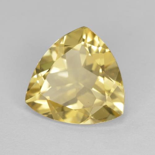 Berilo Dorado Amarillo claro medio natural de 3.36 ct, Trillón, VVS-VS