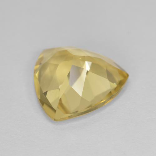 Berilo Dorado Amarillo claro medio natural de 3.36 ct, Trillón, VVS-VS