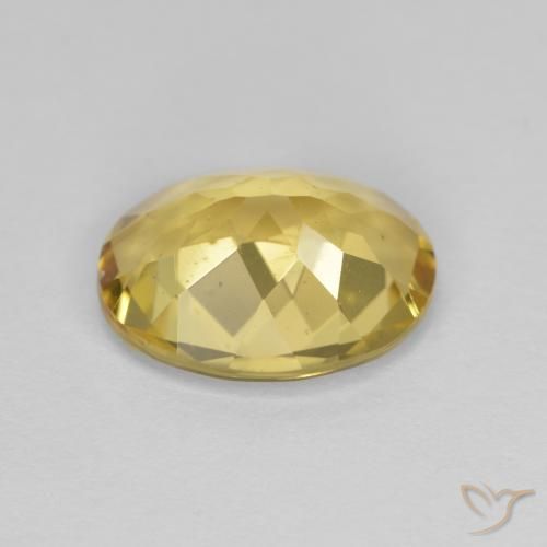 Berilo dorado Amarillo medio natural de 2.72 ct, Ovalada, VS
