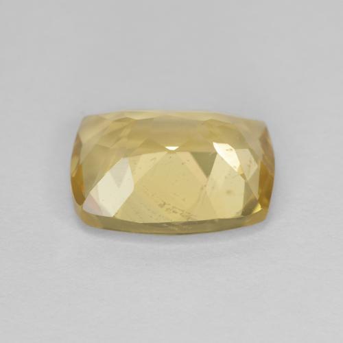 Berilo dorado amarillo natural de 2,87 ct, corte cojín, VS