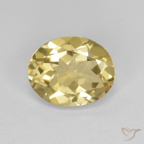 2.27ct Natural Amarillo toscana Berilo dorado, Ovalada, VVS-VS