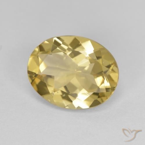 Berilo dorado Amarillo claro natural de 2.94 ct, Ovalada, VVS-VS