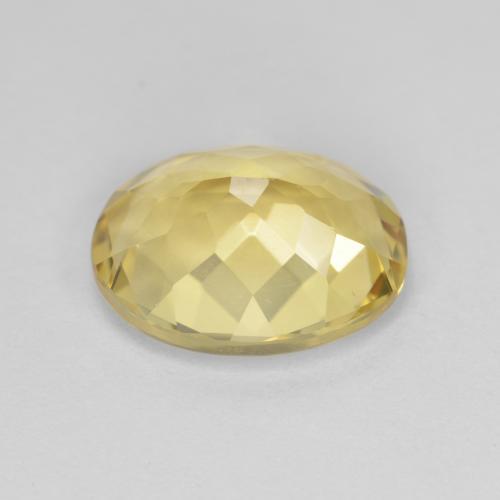Berilo dorado amarillo natural de 3,26 ct, corte óvalo, VVS