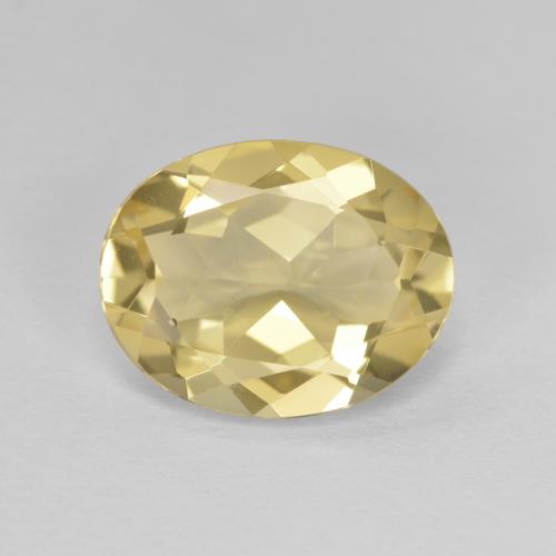 Berilo dorado amarillo natural de 2,76 ct, corte óvalo, VVS
