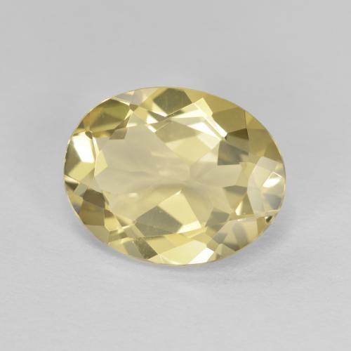 Berilo dorado amarillo natural de 2,76 ct, corte óvalo, VVS
