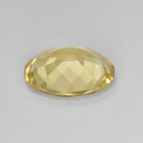 Berilo dorado amarillo natural de 2,76 ct, corte óvalo, VVS