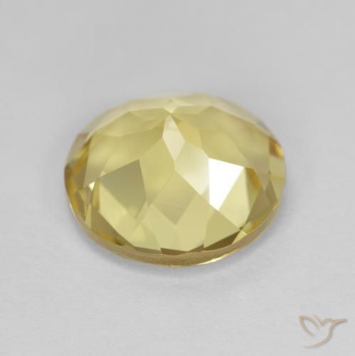 Berilo dorado Amarillo claro natural de 3.06 ct, Redondo, VVS-VS