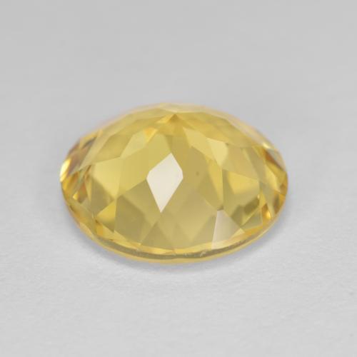 Berilo dorado amarillo natural de 3,50 ct, corte redondo, VVS-VS