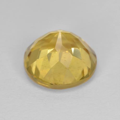 Berilo Dorado Dorado amarillento natural de 2.93 ct, Corte Redondo, VVS-VS
