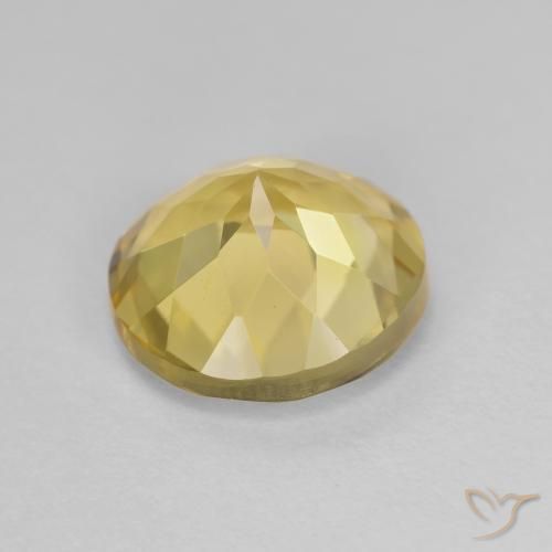 Berilo dorado Amarillo-dorado claro natural de 2.39 ct, Redondo, VVS