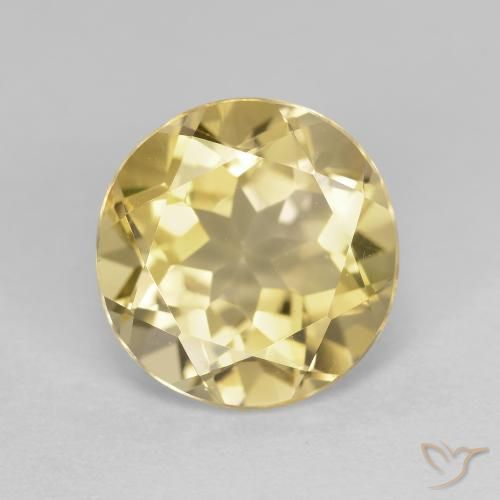 2.70ct Natural Dorado claro Berilo dorado, Redondo, VVS