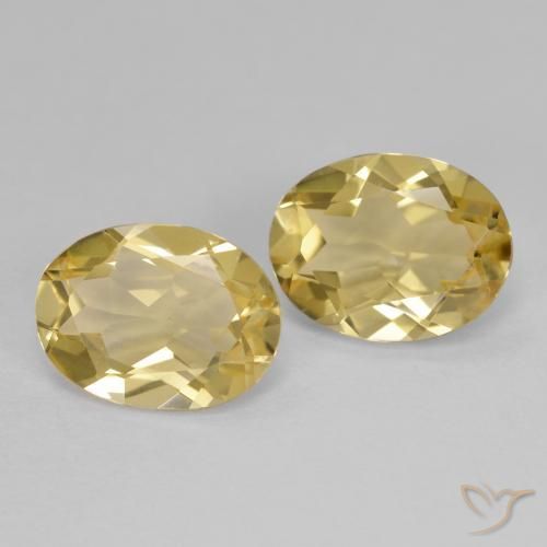 3.02ctw Natural Amarillo dijón Berilo dorado, Ovalada, VVS-VS