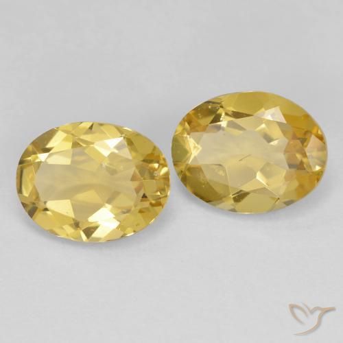 3.14ctw Natural Amarillo claro Berilo dorado, Ovalada, VS