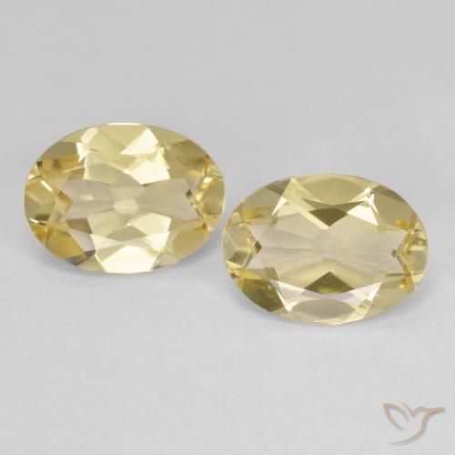 3.02ctw Natural Amarillo-dorado claro Berilo dorado, Ovalada, VS