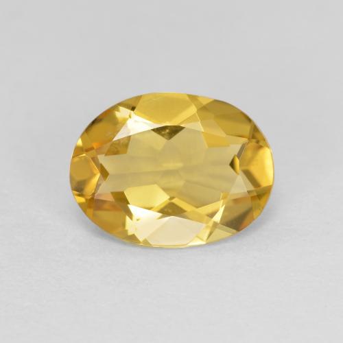 Berilo dorado dorado natural de 1,36 ct, corte óvalo, VVS