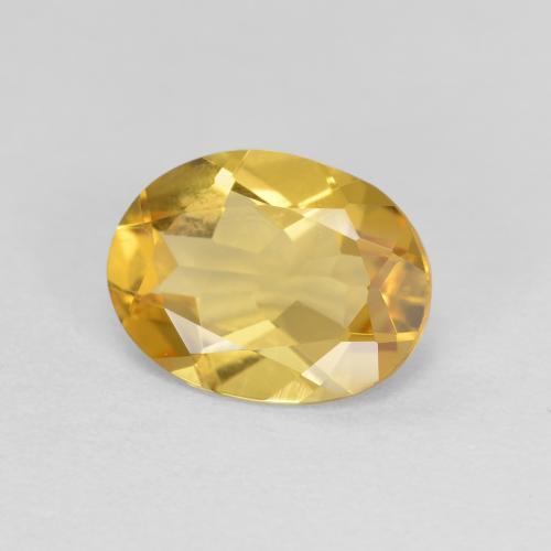 Berilo dorado dorado natural de 1,36 ct, corte óvalo, VVS