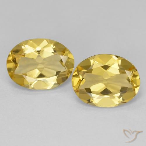 3.44ctw Natural Dorado claro Berilo dorado, Ovalada, VVS-VS