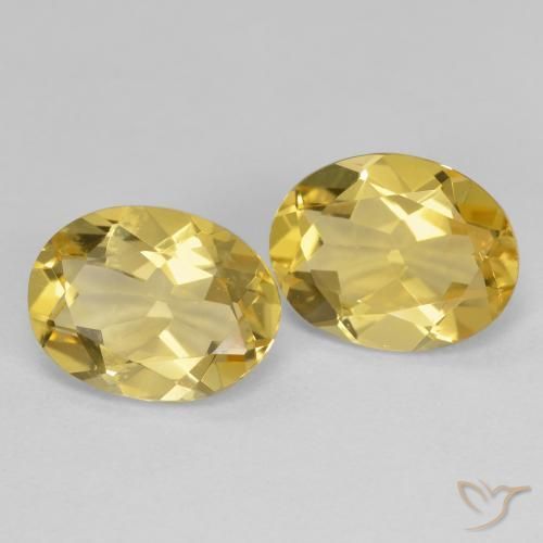 Gemas de Berilo dorado Dorado claro natural de 3.44 ct, Ovalada, VVS-VS