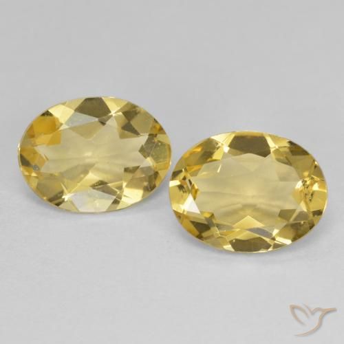 2.91ctw Natural Amarillo-dorado claro Berilo dorado, Ovalada, VVS-VS