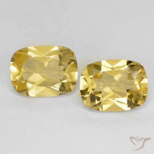 2.60ctw Natural Dorado claro Berilo dorado, Forma Cojín, VVS-VS