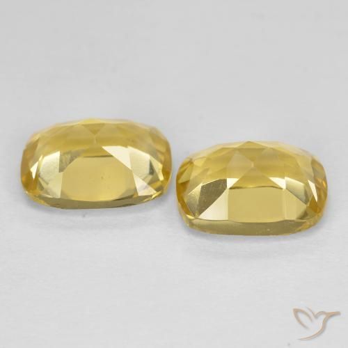 Gemas de Berilo dorado Dorado claro natural de 2.60 ct, Forma Cojín, VVS-VS