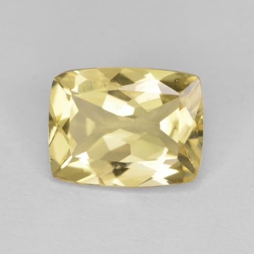 Berilo dorado dorado natural de 1,81 ct, corte cojín, VVS-VS
