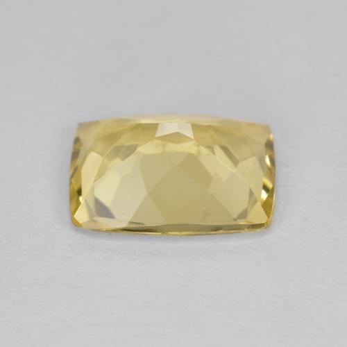Berilo dorado dorado natural de 1,81 ct, corte cojín, VVS-VS