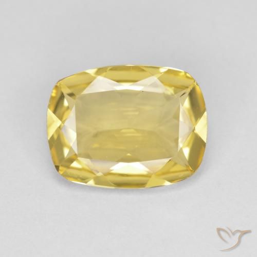 1.89ct Natural Dorado claro Berilo dorado, Forma Cojín, VVS-VS