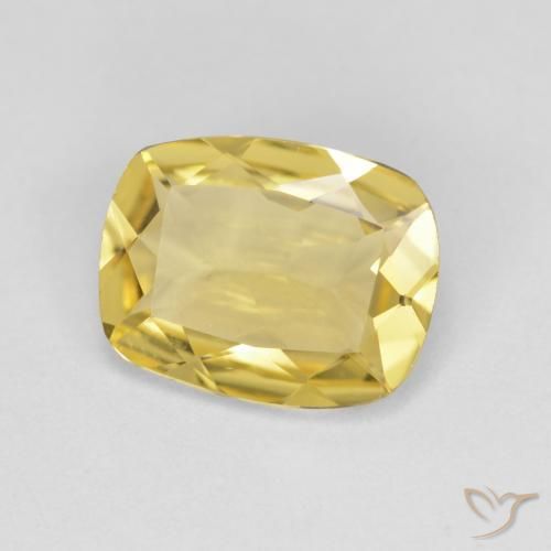 Berilo dorado Dorado claro natural de 1.89 ct, Forma Cojín, VVS-VS