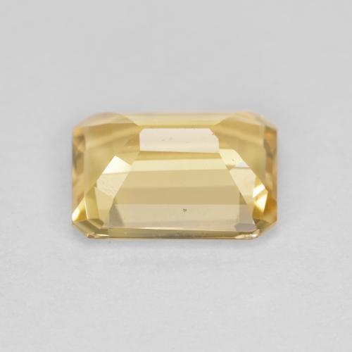 Berilo Dorado Dorado claro natural de 2.02 ct, corte esmeralda, VVS-VS
