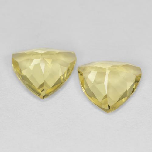 Gemas de Berilo Dorado Amarillo claro natural de 2.21 ct, Trillón, VVS-VS